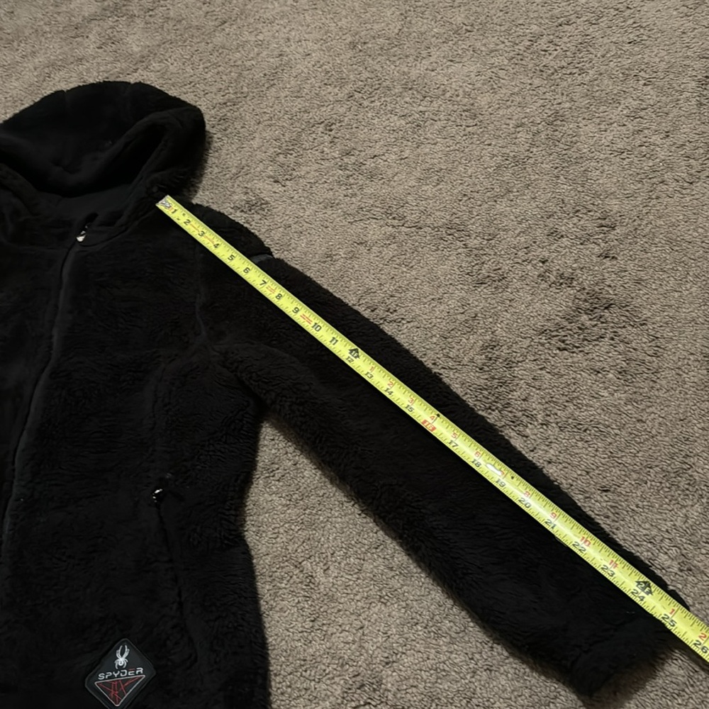 Spyder Los Gatos Style Zip Up Jacket-Wmns Sz S-Black-Hooded-Zip Pockets-GUC - Picture 15 of 16